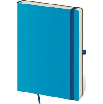 Blok Flexies modrý čtverečkovaný zápisník A5 L