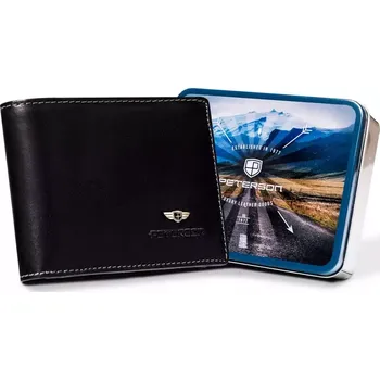 Peněženka Peterson Pánská peněženka v dárkové krabici - PTN WL-1012-COM Black RFID