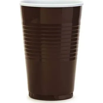 Jednorázové nádobí Kelímek 0,18 PS/10ks termo hnědo- bílý
