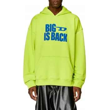 Pánská mikina MIKINA DIESEL S-BOXT-HOOD-N2 SWEAT-SHIRT ACID LIME