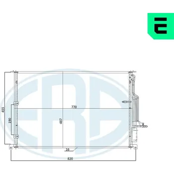 Klimatizace automobilu Kondenzátor, klimatizace ERA 667270