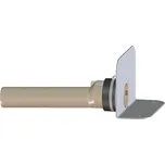 HL atikový odtok s PVC přírubou a PP připojovací trubkou DN 75 (HL68P.0)