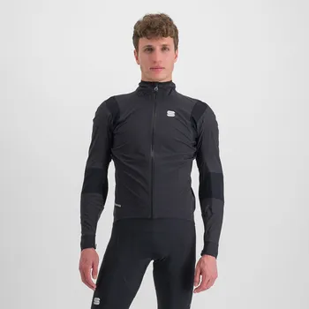 Cyklistická bunda SPORTFUL voděodolná bunda - AQUA PRO - černá XL