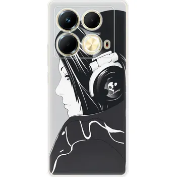 Pouzdro na mobilní telefon Odolné silikonové pouzdro iSaprio - Headphones - Infinix Note 40