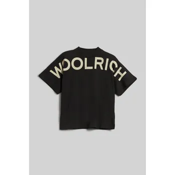 Dámské tričko TRIČKO WOOLRICH TRAIL LOGO T-SHIRT BLACK