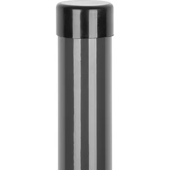 Příslušenství pro plot Stĺpik Strend Pro METALTEC, 48/2000/1,50 mm, antracit, okrúhly, čiapočka, Zn+PVC