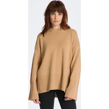 Dámský svetr SVETR GANT D1. LOUNGE C-NECK SWEATER DARK KHAKI
