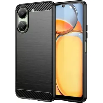 Pouzdro na mobilní telefon Silikonové pouzdro Coolcase Carbon - Xiaomi Redmi 13C / Poco C65 Černé (Kryt či obal Carbon na mobilní telefon Xiaomi Redmi 13C / Poco C65)