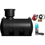 Sestava na dešťovku PUMPA RAIN SET LKS 2000L - nádrž (ELBI CHU), ponorné čerpadlo, systém dopouštění