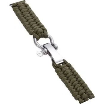 Příslušenství k chytrým hodinkám eses Paracord nylonový řemínek - Zelený, 22 mm