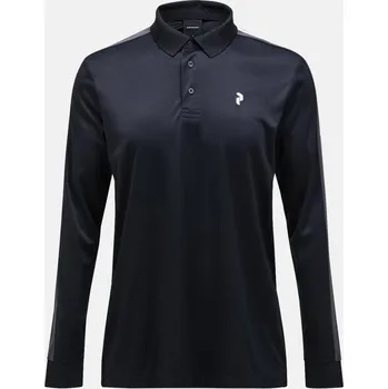 Pánská košile POLOKOŠILE PEAK PERFORMANCE M PLAYER LS POLO BLACK