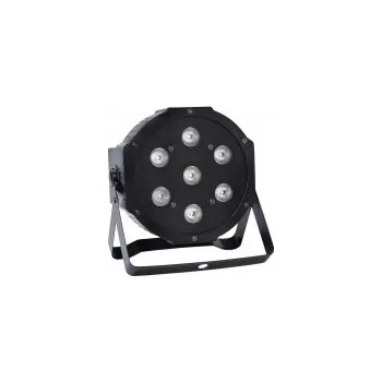 LED PAR flat reflektor 7x 6 W 4-in-1, RGBA, DMX