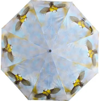 Deštník skládací LOVEinNATURE, 100x55cm, sýkorka/beruška/zajíček|výběr z variant|Esschert Design - Sýkorka