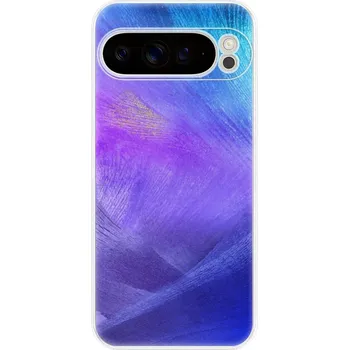 Pouzdro na mobilní telefon Odolné silikonové pouzdro iSaprio - Purple Feathers - Google Pixel 9 Pro XL