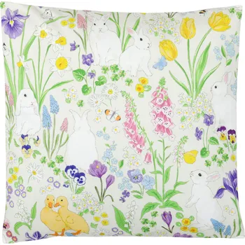 Dekorativní polštářek Polštář s výplní, velikonoční motiv, samet, 45 x 45 cm