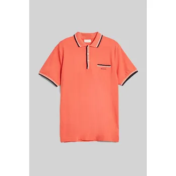 Pánská košile POLOKOŠILE GANT 2-COL TIPPING SS PIQUE POLO SUNSET PINK