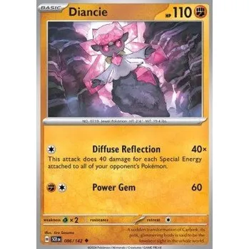 Karetní hra Pokémon SCR 086/142 Diancie - Stellar Crown Stav: Near Mint, Verze: NORMAL
