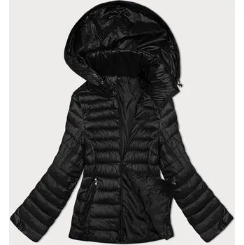 Dámská cargo bunda Černá dámská bunda s odepínací kapucí - Zimní Elegance SWEST, odstíny černé 50 i392_23206-28