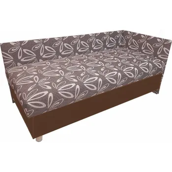 Postel Postel polohovací Senior rohová 90 x 200cm-pravá Hnědá kombinace