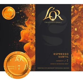 L‘OR Espresso Subtil kávové kapsle do Nespresso Professional 50ks