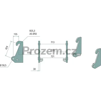Sada nářadí Sada navařovacích dílů 2 ks, 424/50,5 mm pro Ahlmann