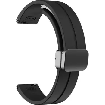 eses Silikonový řemínek s magnetickou přezkou pro Garmin Lily 2 a Garmin Lily 2 Active - Černý, 14 mm