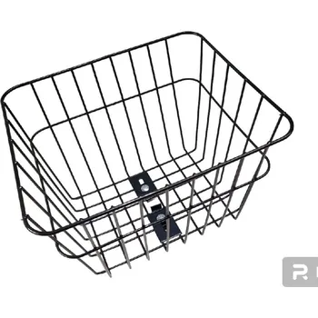 brašna na kolo koš na nosič zadní drátěný černý 290x330x250mm