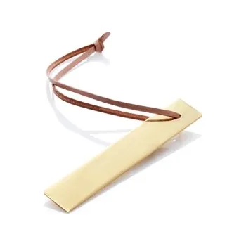 Vánoční ozdoba Mosazná vánoční ozdoba s koženým poutkem Icicle