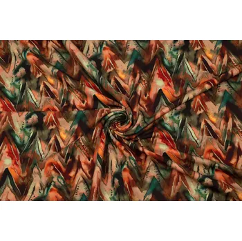 Teplákovina abstraktní žlutozelená