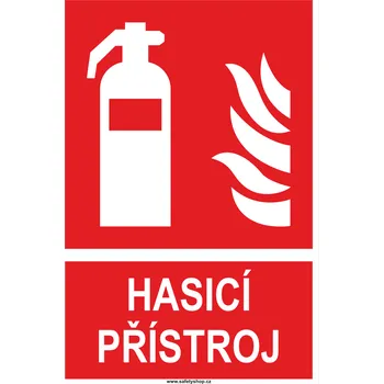 Značení Hasicí přístroj ISO 7010 samolepící vinylová fólie 200 x 150 mm