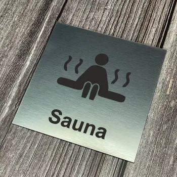 Informační tabulka Home Deco Piktogram - Sauna 10 x 10cm