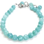Náramek akvamarín 7mm Anina