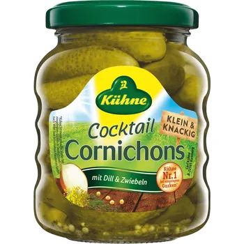 Kühne Cocktail Cornichons 180 g / 110 g