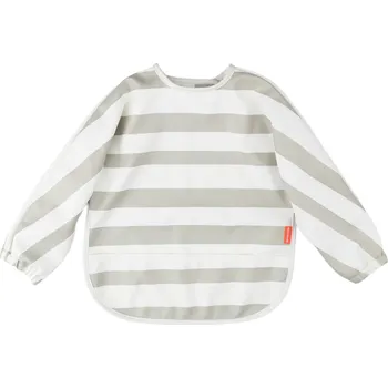 Béžový pruhovaný bryndák s rukávem Done by Deer Stripes