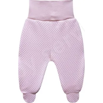 Dupačky Baby Service Zimní prošívané polodupačky z dutého vlákna růžové Vel. 56