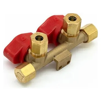 Plynová hadice Plynový dvojventil IGT, průměr trubky 8 mm