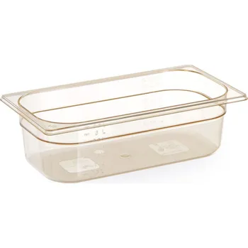 GN 1/3 kontejner, odolný vůči vysokým teplotám, HENDI, GN 1/3, 3,8L, Průhledná, 325x176x(H)100mm