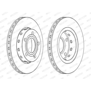 Autodíl Brzdový kotouč FERODO DDF1887C