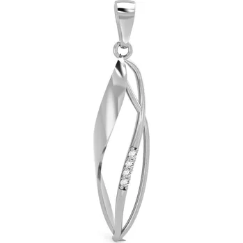 Přívěsek Diante Zlatý přívěsek s bílým kamenem 31510891