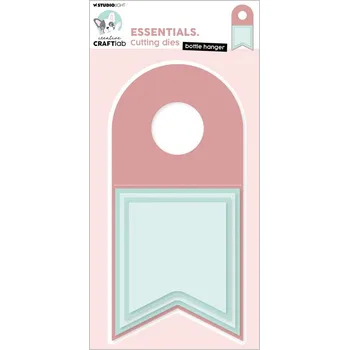 Vyřezávací šablony Studio Light, 5 ks - Visačka na láhev