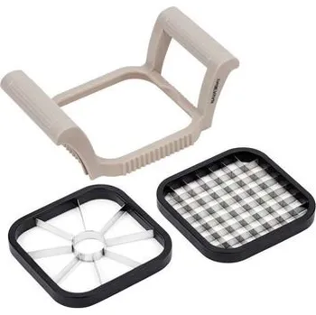 Kráječ na chleba kráječ-hranolkovač,jablko 16,5cm, MISTY, 2 řezné desky, NR/plast