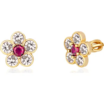 Náušnice Pozlacené stříbrné náušnice JVD SVLE1498XH2GRXS