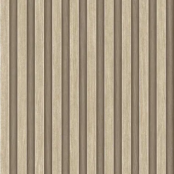 Tapeta AdaWall Vliesová tapeta na zeď, béžová, imitace dřeva, lamely, 23211-1, Omega, AdaWall, velikost 10 x 1,06 m