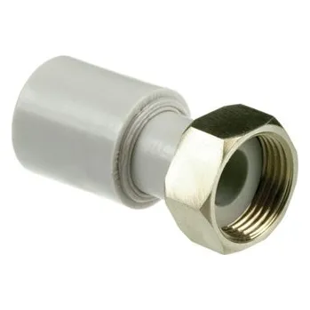 Vodovodní potrubí Sanitas - PPR tvarovky Nátrubek PPR s převlečnou maticí 20 x 1/2“