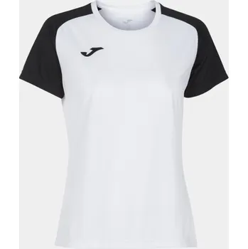 Dámské tričko Dámské/Dívčí sportovní tričko JOMA ACADEMY IV SHORT SLEEVE T-SHIRT WHITE NAVY Velikost: L, Barva: WHITE-BLACK