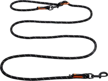 Vodítko pro psa Non-stop Dogwear Rock Adjustable Leash přepínací 10 mm 2,5 m černé