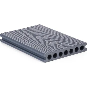 Terasové prkno G21 Terasové prkno 2,5 x 14,8 x 400 cm, Silver Wood s kulatými výřezy, WPC TPRSLVW400K