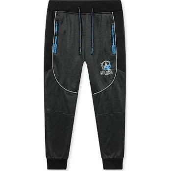 Dětská móda KUGO SOFTSHELLOVÉ ZATEPLENÉ TEPLÁKY GK8651, velikost 134 - 164 Barva: Tmavě šedá, Velikost: 140