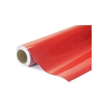 Polep vozidla Lesklá 5D Karbonová červená auto wrap fólie 152x1500cm - interiér/exteriér