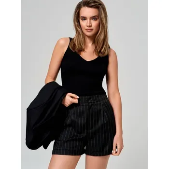 Dámské kraťasy Sinsay - Pruhované kraťasy - černá - VK001-99P - VK001-99P-M